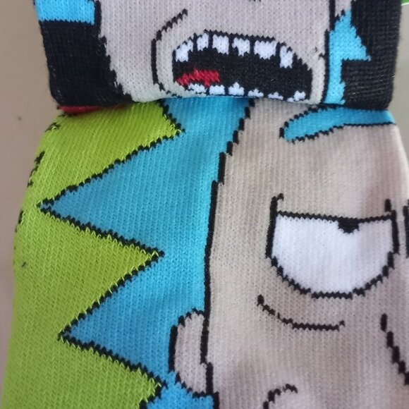 'Rick & Morty' NWT 6 pairs of Adult Crew Socks Multiple design Size 6-12 - Picture 7 of 11